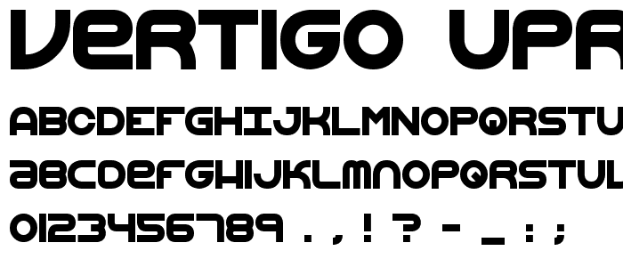 Vertigo Upright 2 BRK font